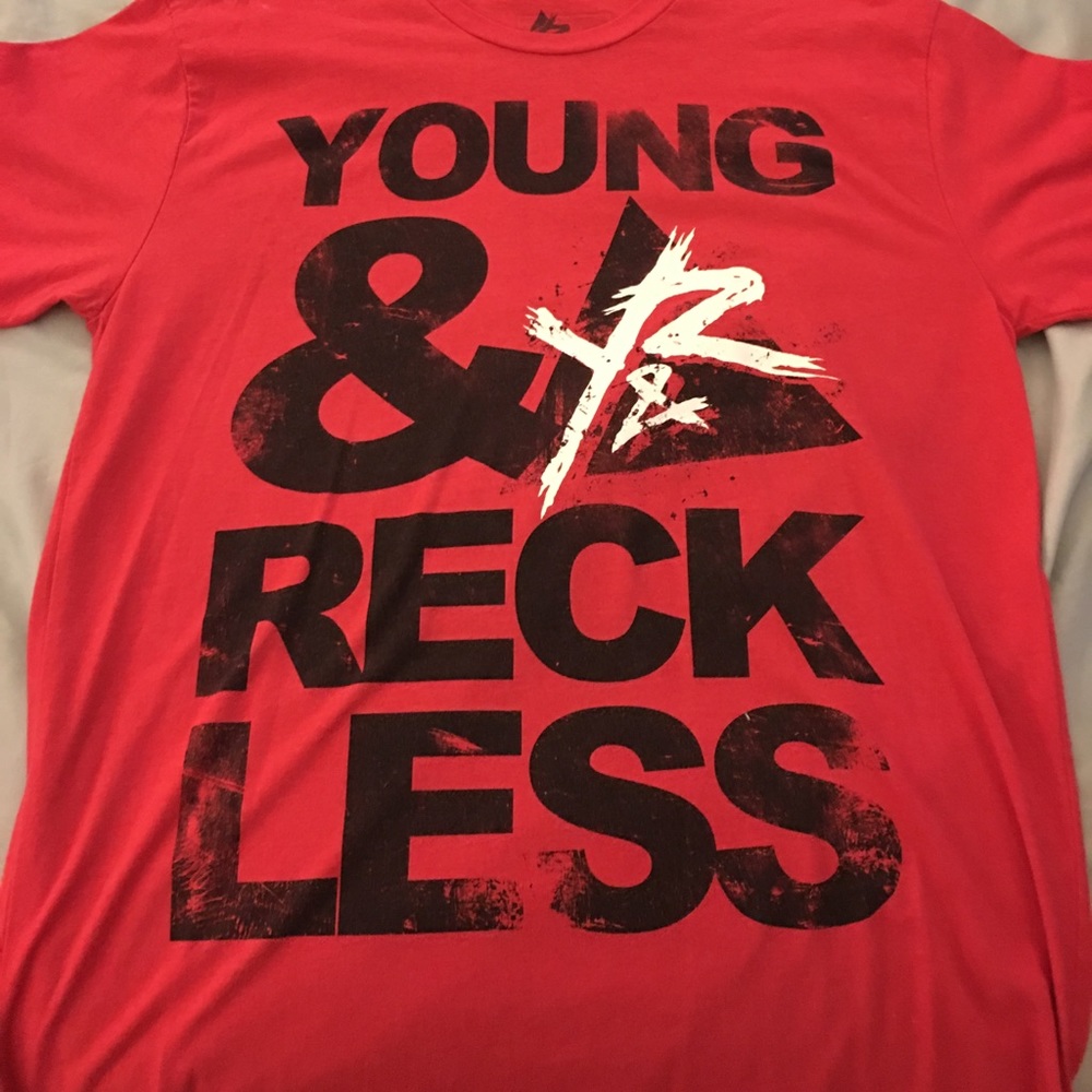 Men’s Red young and reckless shirt
